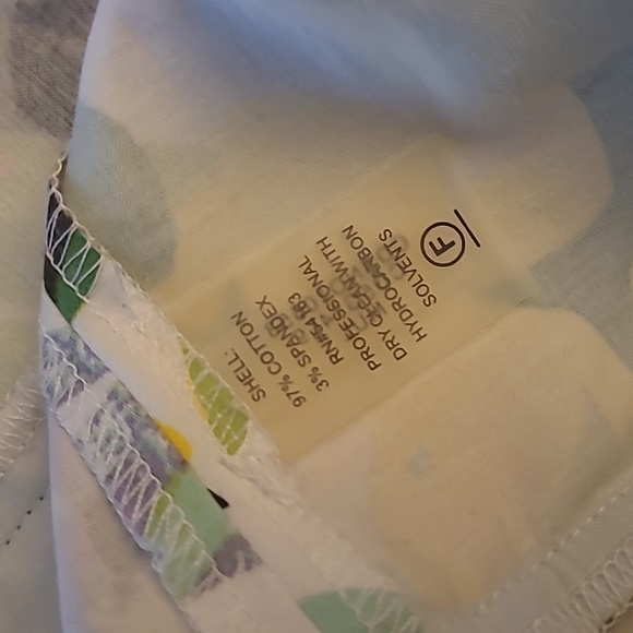 NWOT Calvin Klein Vibrant Floral Pattern Fitted Cotton Dress - Picture 11 of 12